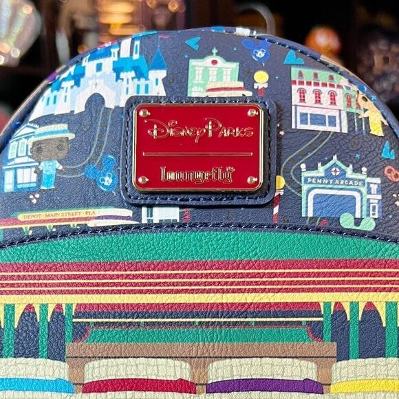 AOP 3 of 3 Dapper Dans Loungefly Backpack Main Street NWT Disney - Picture 6 of 8